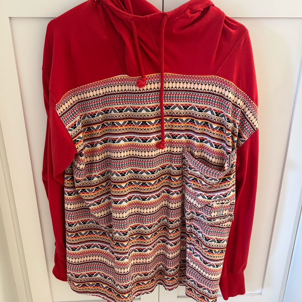 Free People Red Hoodie